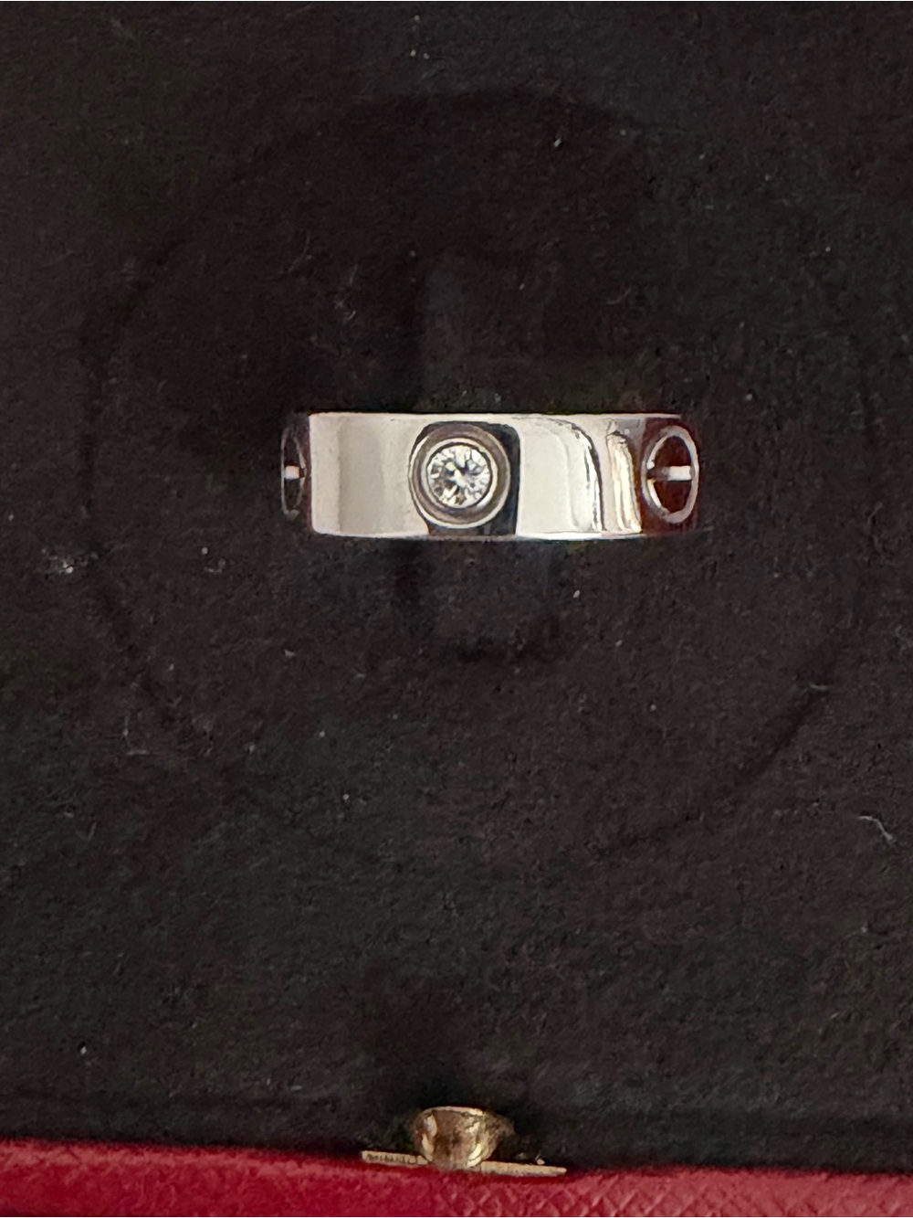 Cartier Classic Love Ring 3 Diamonds 750 WG Cartier Size : 51 ( US 5.75) - Picture 4 of 16